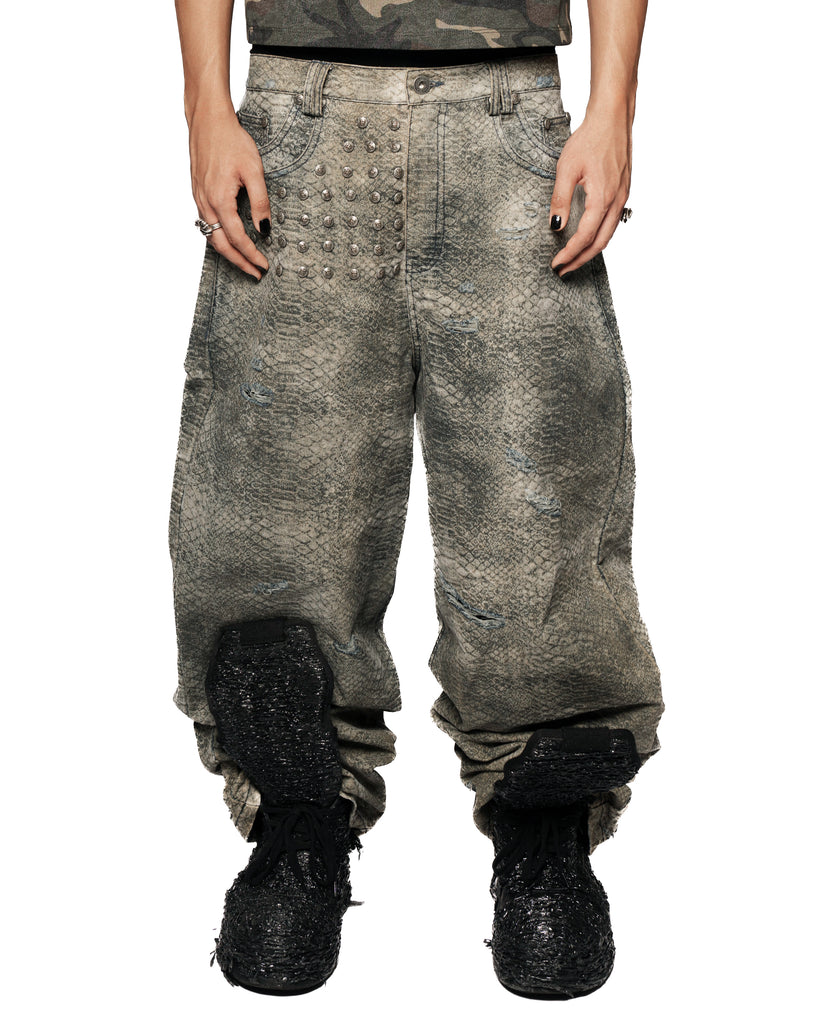 パンツ thoughtwefriends Waxed Baggy Denims ThoughtWeFriends